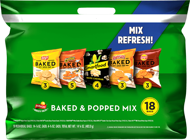 FRITOLAY® Baked & Popped Mix Variety Pack Variety Packs